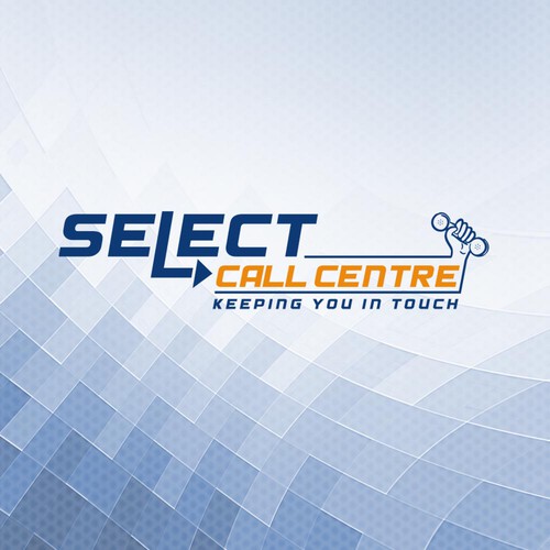 Call center design with the title 'Select Call Centre Logo'