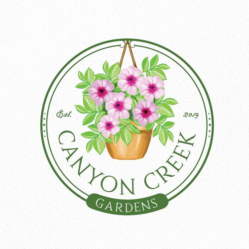 Nature logo with the title 'Canyon Creek'