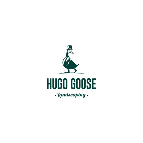 Goose logo with the title 'Hugo goose'