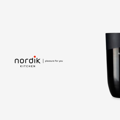 Blacked logo with the title 'Nordik Kitchen'