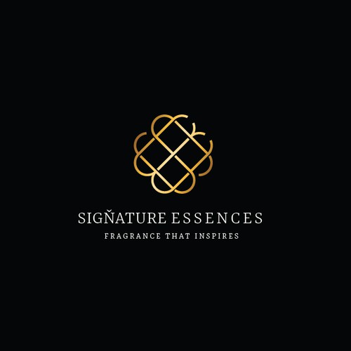 Perfume logo with the title 'Elegant logo concepts for Perfume Product'