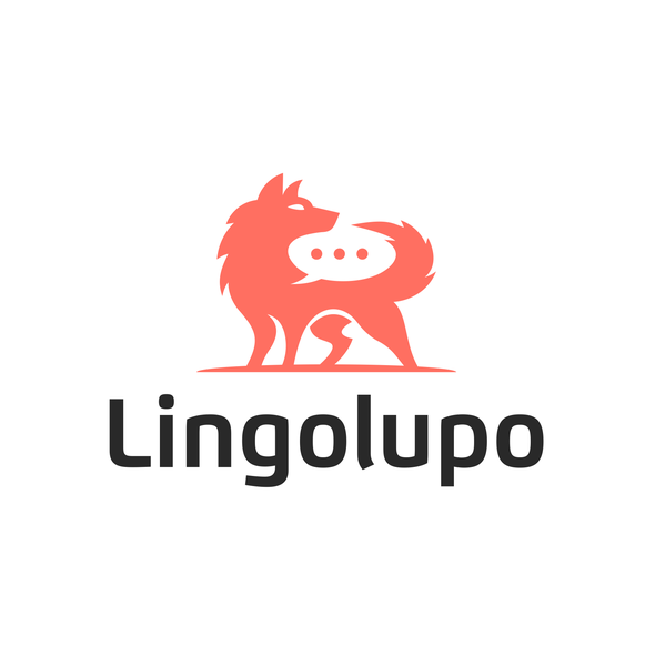 Coyote logo with the title 'lingolupo'
