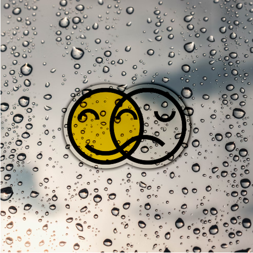 Shirt logo with the title 'Happy Crybaby'