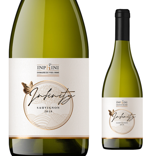 Organic label with the title 'Infinity'