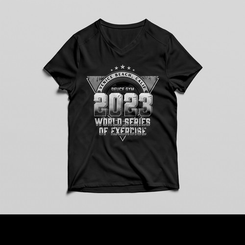 Rustic-modern design with the title 'T-shirt design'