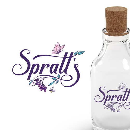 Butterfly design with the title 'Healthy Products Logo'