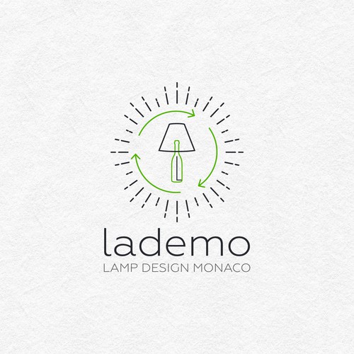 Lamp design with the title 'lademo'
