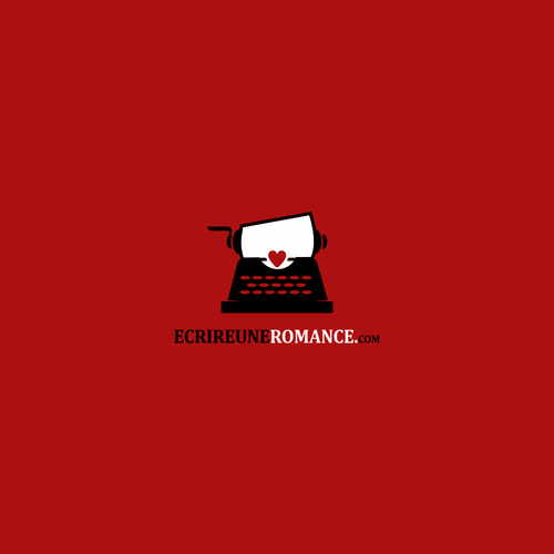 Romantic logo with the title 'logo for romance writers'
