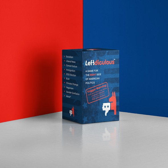 Book cover packaging with the title 'Card Game Packaging'