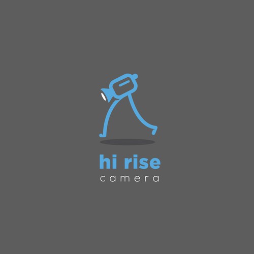 Quirky logo with the title 'logo proposal for hi rise'