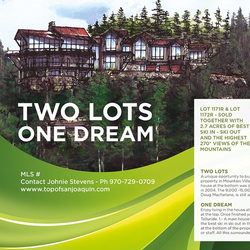 Print ad design with the title 'Print ad for real estate agency'