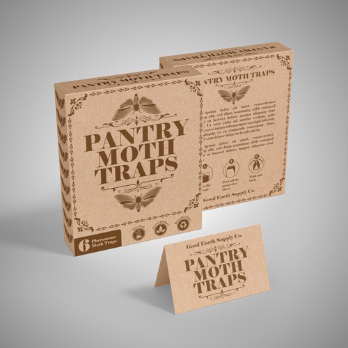 Earthy design with the title 'Packaging design for Good Earth Supply Co.'