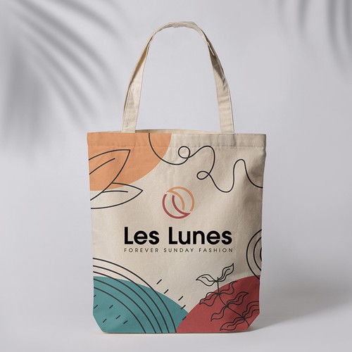 Casual design with the title 'Fun and eye-catching totebag'
