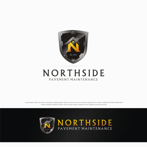 Knight design with the title 'Create a strong logo representing protection and strength'