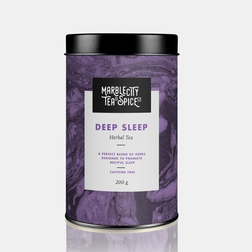 Feminine label with the title 'tea packaging'