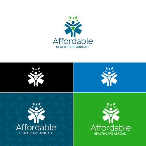 Letterhead brand with the title 'Logo design for 'Affordable Healthcare Abroad''
