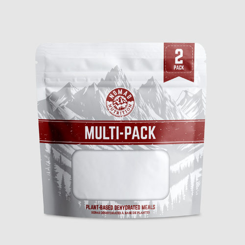 Protein packaging with the title 'Shipping bag for a bold and adventurous plant-based food brand.'