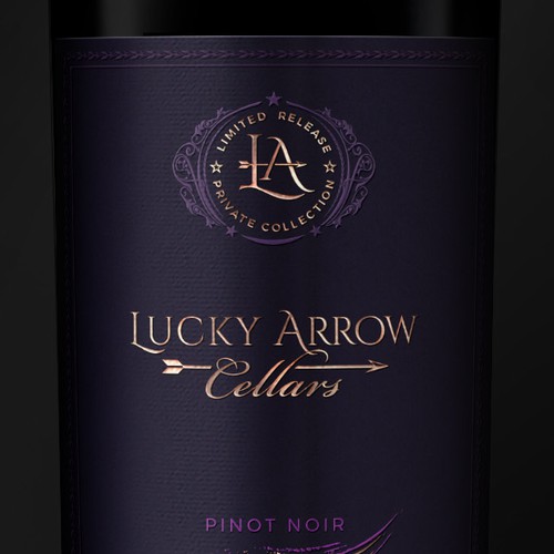 Package label with the title 'Label Design for wine'