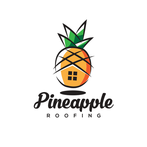 Roofing logo with the title 'Logo Concept for a Roofing Company'