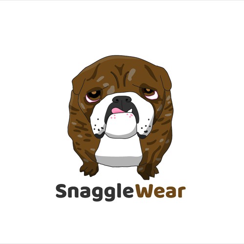 Bulldog logo with the title 'Snaggle Wear'