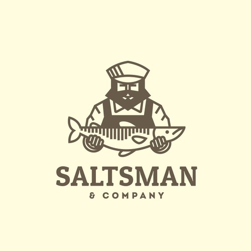 Fisherman logo with the title 'Saltsman'
