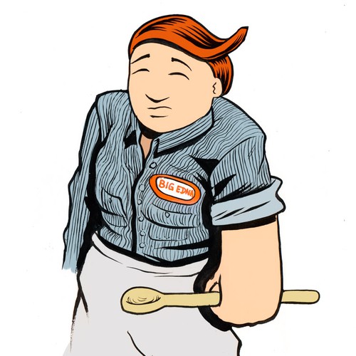 Cook design with the title 'design character - cook'