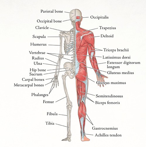 Education artwork with the title 'Anatomy poster'