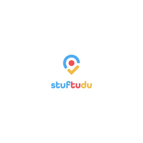 Check mark logo with the title 'Logo Design for stuftudu'