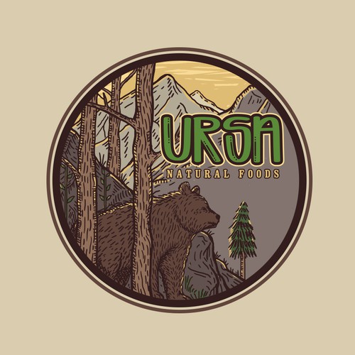 Vintage circle logo with the title 'Ursa'