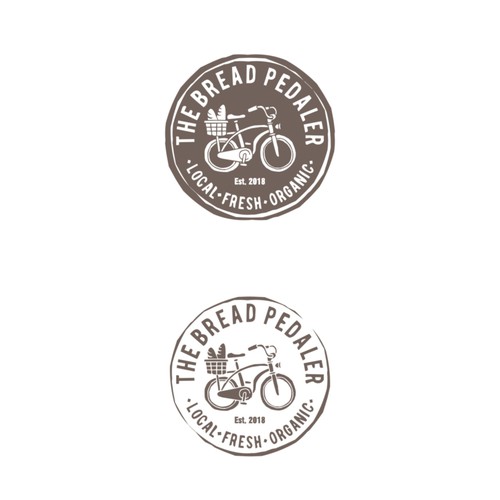 Bike logo with the title 'The Bread Pedaler'