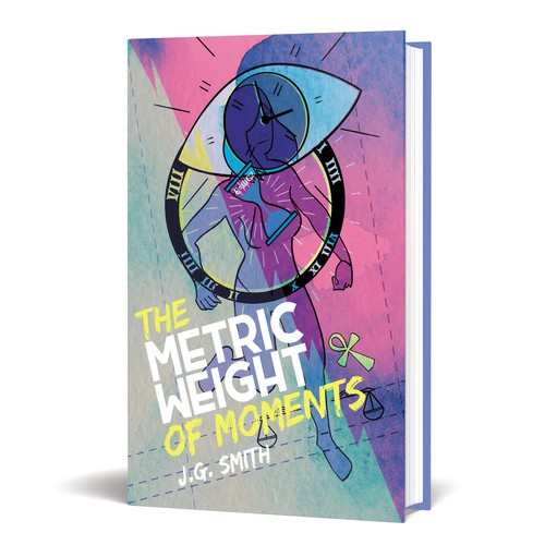 Weird design with the title 'Sci-fi Book Cover'