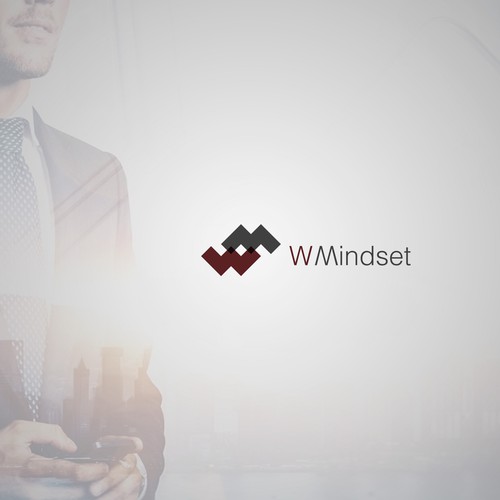 Black and red logo with the title 'Motivational logo design.'