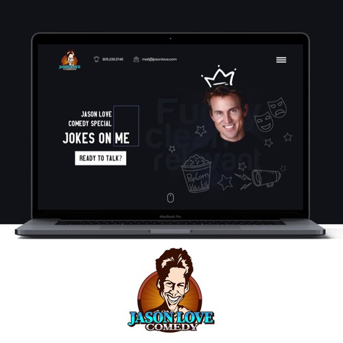 Entertainment website with the title 'One-Page Website '