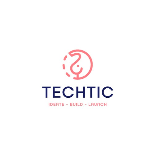 建筑标志，标题为“Techtic logo”