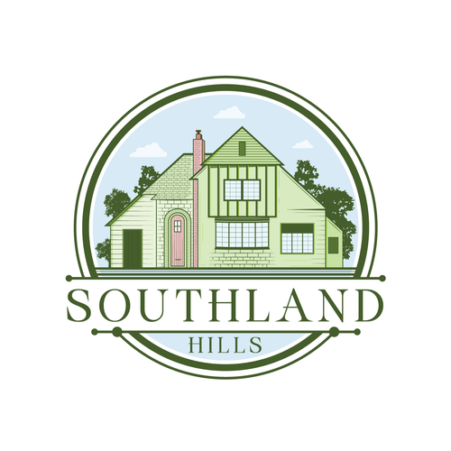 Hill logo with the title 'Southland Hills Logo Design'