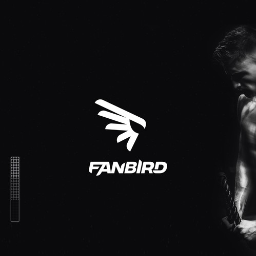 Athletic logo with the title 'Diving Peregrine Falcon'