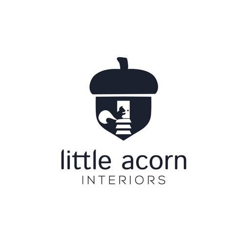 Acorn design with the title 'Logo for a Home Interior Decorating Services'
