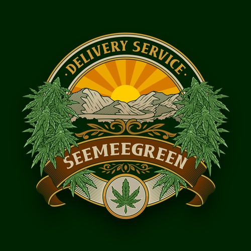 Logo t-shirt with the title 'Cannabis T-shirt Design'