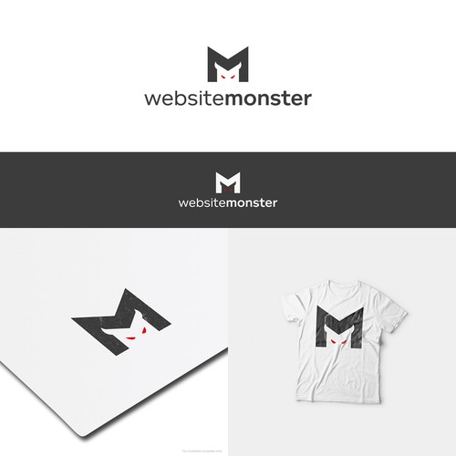 Eye design with the title 'Simple logo for website company'