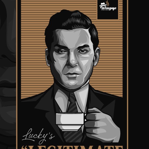Coffee label with the title 'Label design for a startup that sell coffee online. '