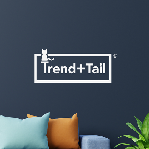 Sans serif logo with the title 'Trend+Tail startup Logo'