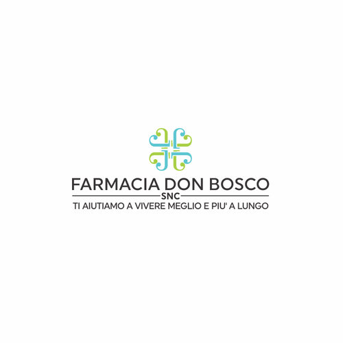 Cross brand with the title 'logo for an italian pharmacy'