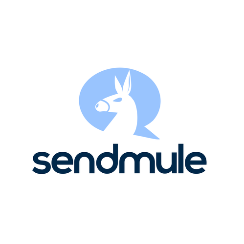 Animal design with the title 'sendmule | App | Apps | Mule | Camel | Logo'