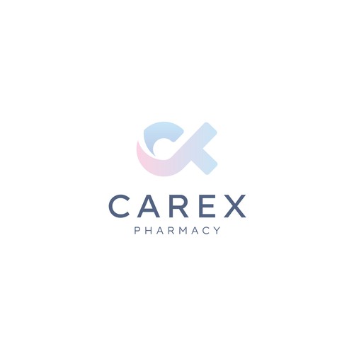 Pharmacy logo with the title 'Carex Pharmacy Logo'