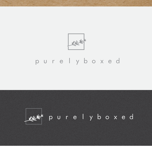 Ecommerce logo with the title 'Simple, eco-friendly, elegant and high-end gift boxes & bows'