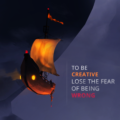 Fire artwork with the title 'Inspirational Quote'