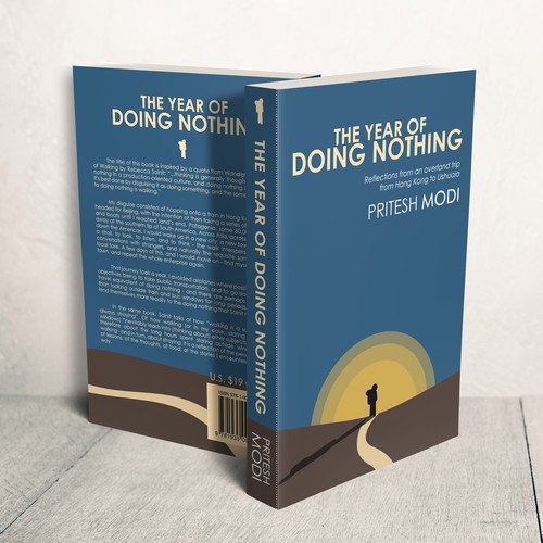 Journal design with the title 'Travel book cover'