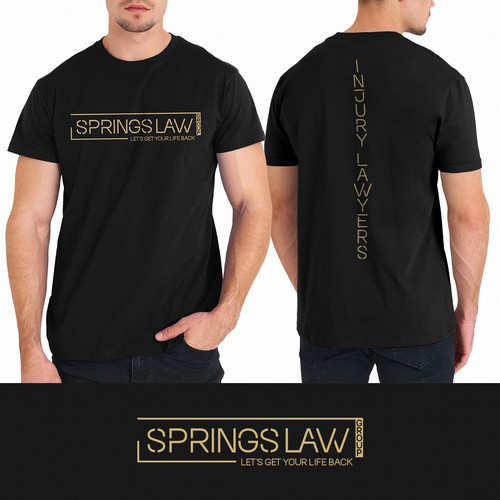 Elegant t-shirt with the title 'Law Firm T Shirt Design'