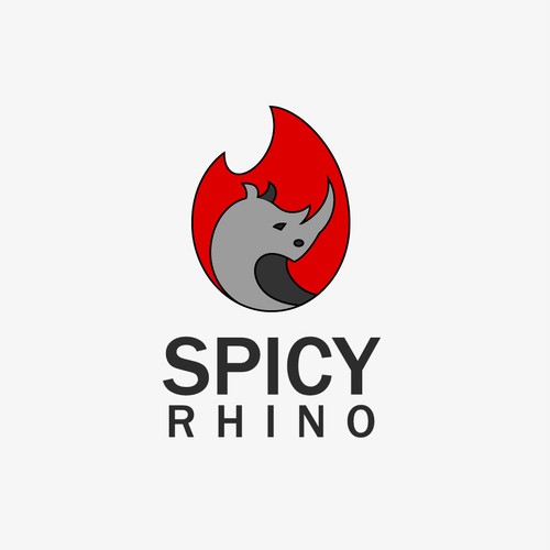 Spicy logo with the title 'Spicy Rhino'