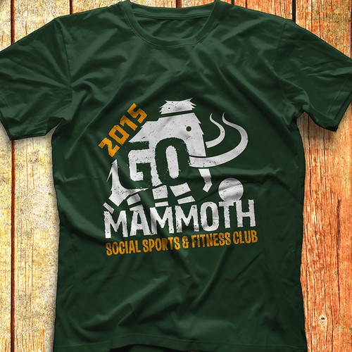 Mammoth design with the title 'GO Mammoth T-shirt'